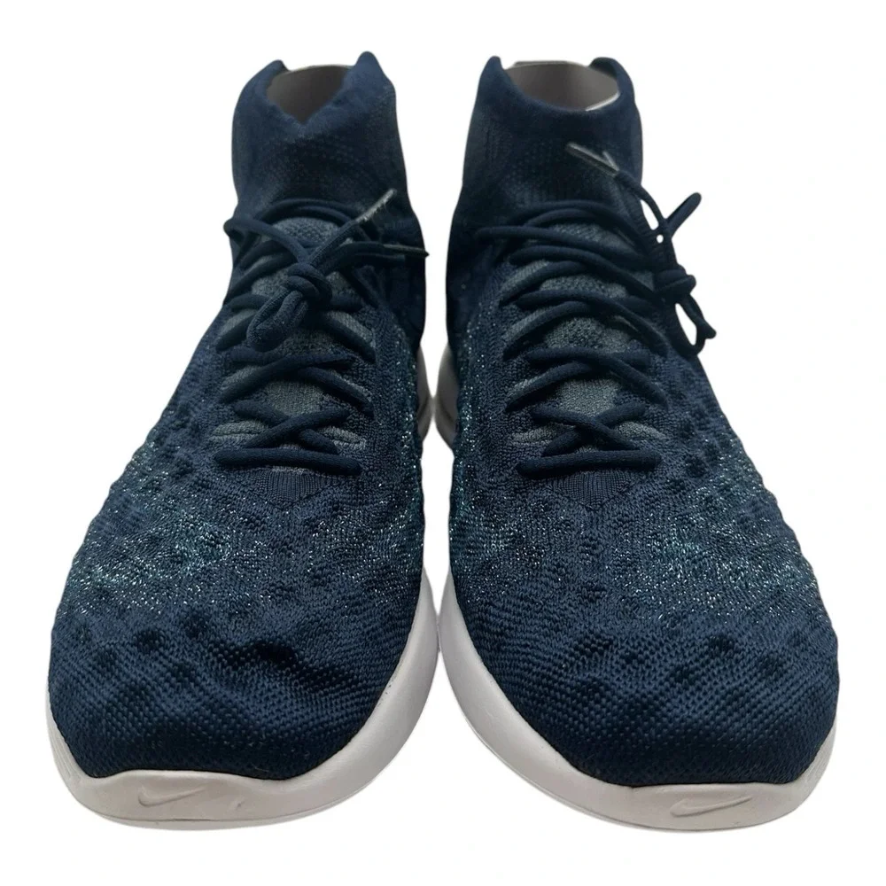 Nike Lunar Magista II Flyknit FC‎ Shoes Mens 10 College Navy Sneakers 876385-400